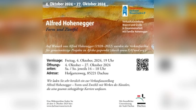 Die Ausstellung mit Werken von Alfred Hohenegger ist bis zum 27. Oktober im Dachauer Wasserturm (Hofgartenweg) zu sehen. (Foto: Förderverein Dachauer Wasserturm )