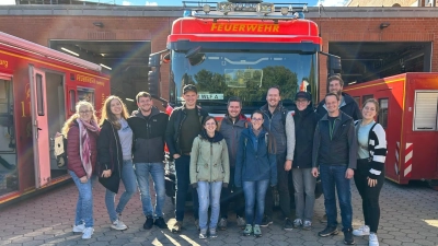 Die Dachauer sahen sich natürlich auch bei ihren Kollegen in Hamburg um. (Foto: FF)