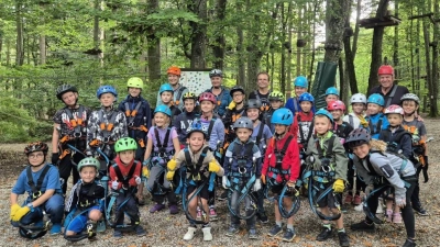 Beim Klettern hatten die Kinder viel Spaß. (Foto: Erwin Weiß)