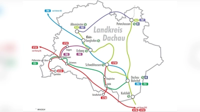 Bei diesen Linien gibt es mit dem Fahrplanwechsel am Sonntag Neuerungen. (Grafik: MVV / LRA)