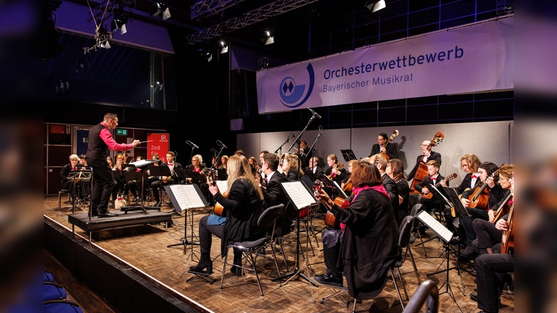 Das Vivaldi Orchester Karlsfeld hat beim Bayerischen Orchesterwettbewerb den ersten Platz in der Kategorie Zupforchester belegt. (Foto: Matthias Balk)