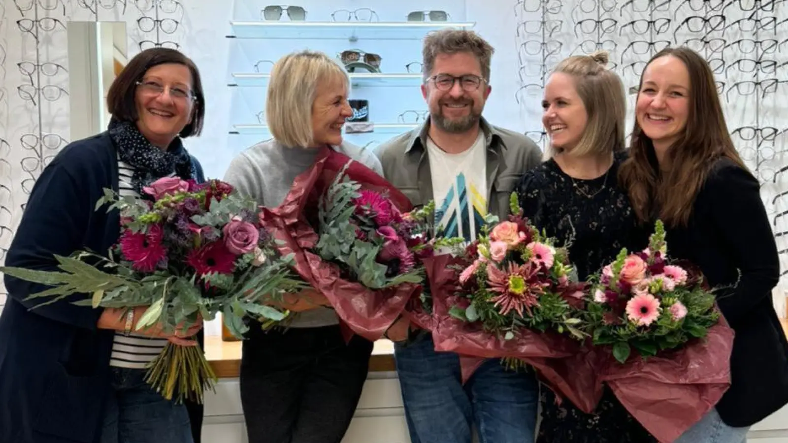 Kompetentes Team (von links): Karin Moosreiner, Dorothe Loderer, Christian Tannek, Franziska Jakobs und Dora Kantor. (Foto: Tannek)