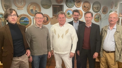 Der neue FDP-Kreisvorstand (von links): Paul Weberbauer, Christian Ofer, Frank Sommerfeld, Thomas Niethammer, Jürgen Seidl, Dr. Franz Koppold. (Foto: FDP)