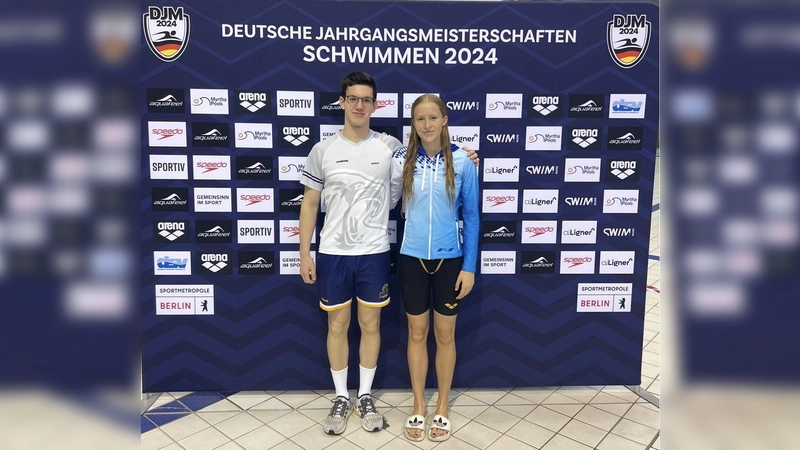 Die Karlsfelder Toptalente Catalina Hasenclever und Louis Nowak sind deutsche Spitze im Schwimmen. (Foto: TSV Eintracht Karlsfeld)