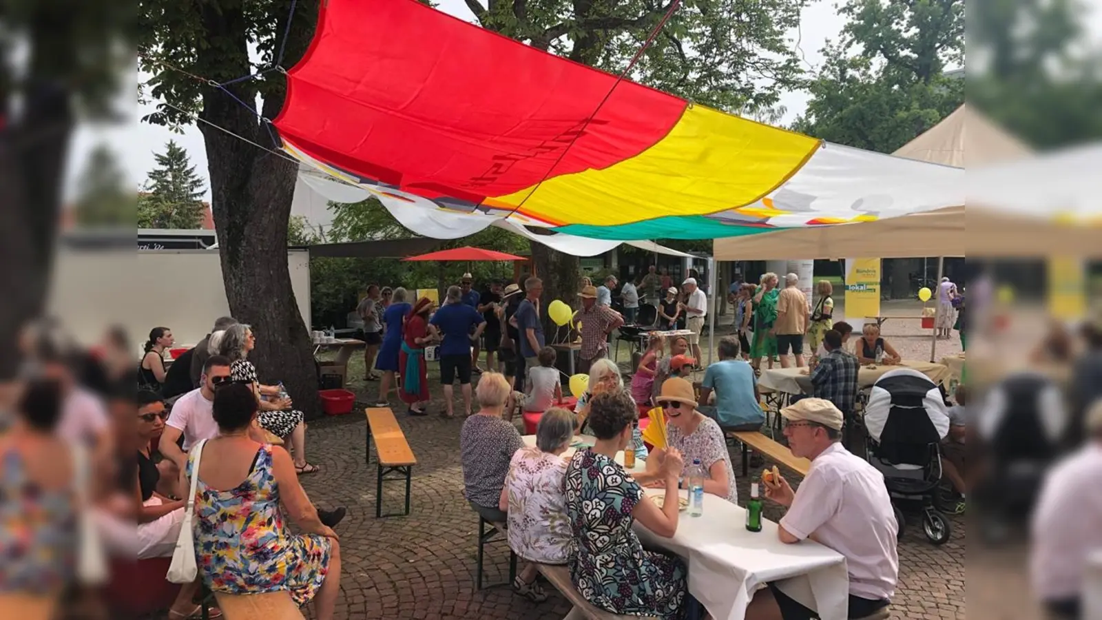 Gelungene Premiere: Das „Bündnis für Dachau” hat um ersten Mal ein Sommerfest veranstaltet. (Foto: Tausendblauwerk)